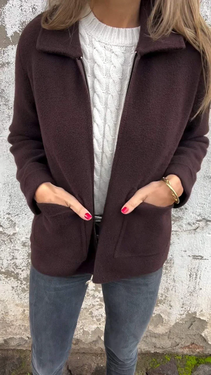 Praktische Damen Jacke mit Reißverschluss