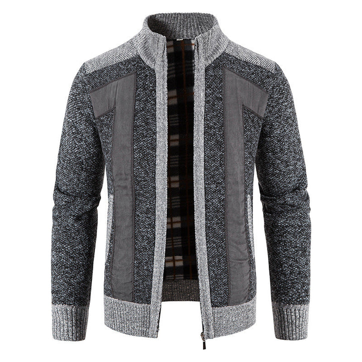 Bequeme Plüschjacke Herren Reißverschluss