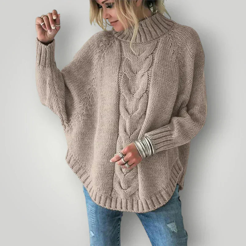 Damen Pullover Weich Winterstrick