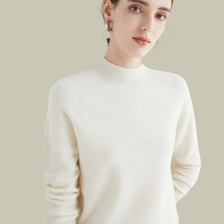 Damen Merinowolle Pullover Warm Winter