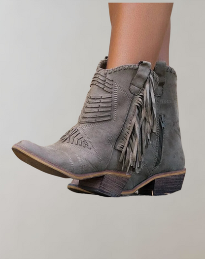 Stylische Cowgirl Stiefel Western Fransen Design