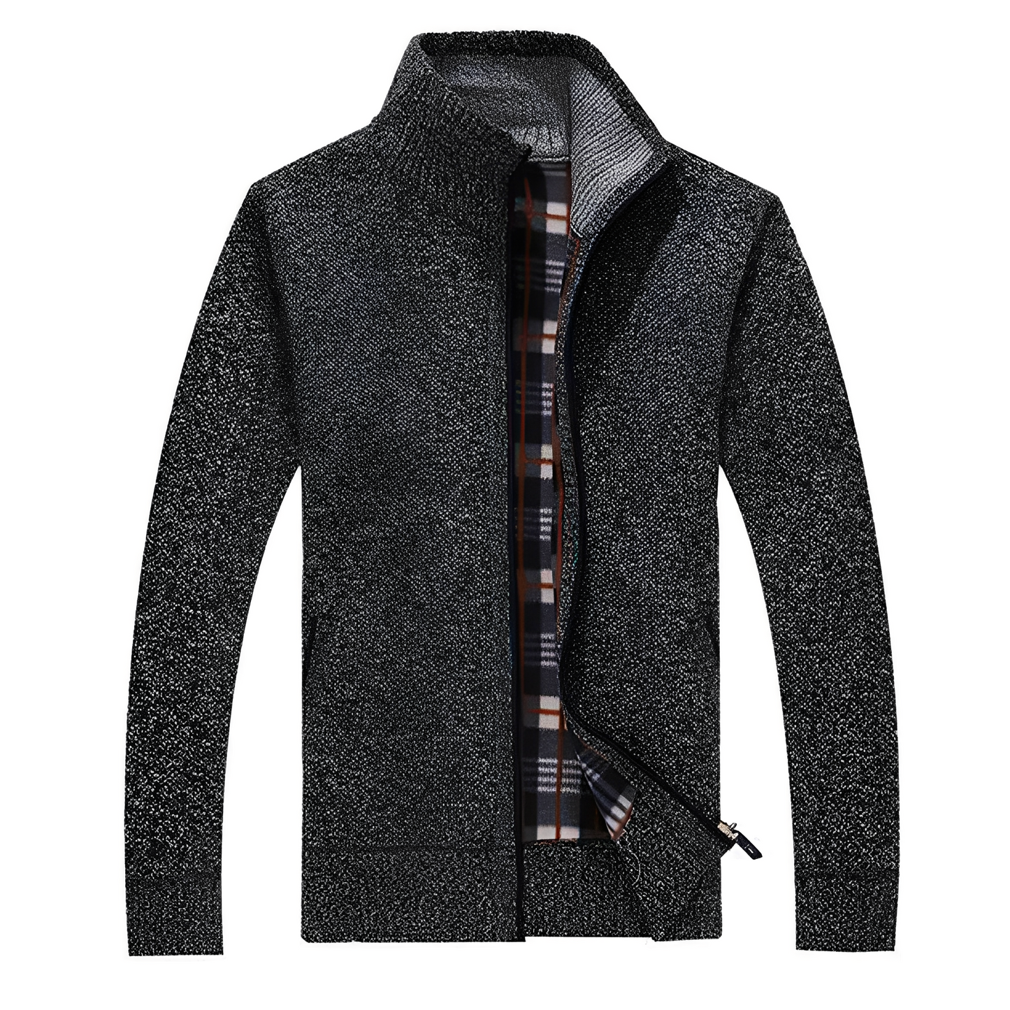 Stylischer Herren Cardigan Weich Fleece