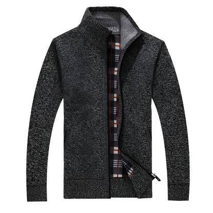 Stylischer Herren Cardigan Weich Fleece