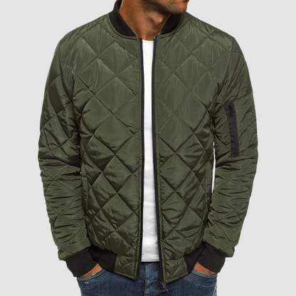 Herren Bomberjacke Modern Reißverschluss Taschen