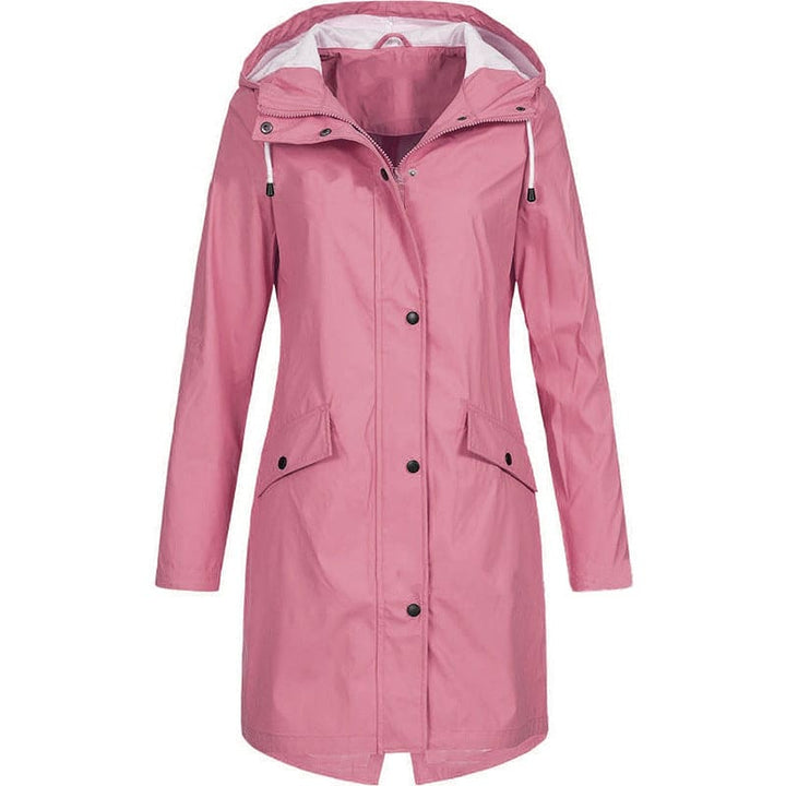 Wasserdichte Damen Regenjacke mit Kapuze