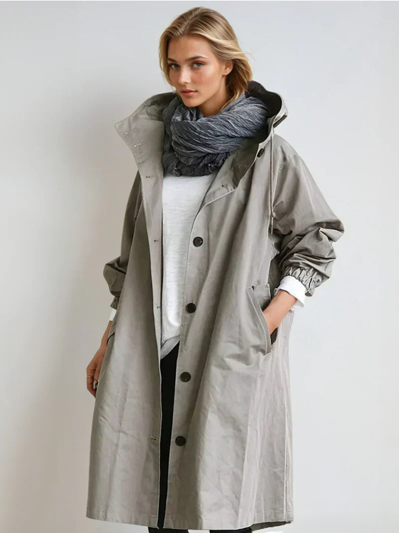 Damen Wintermantel Lang Elegant