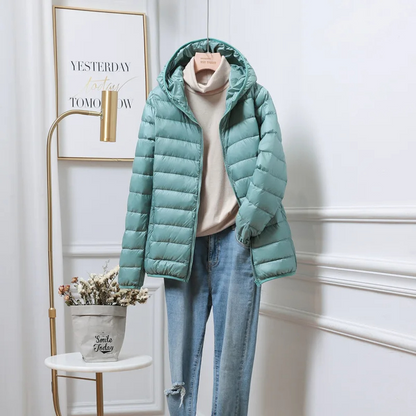 Damen Pufferjacke Bequem Passform