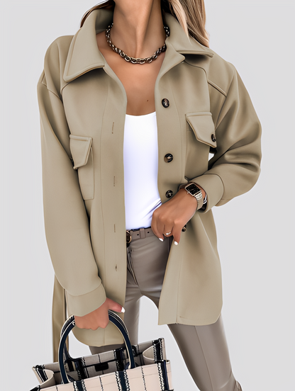 Stylische Damenjacke Leicht Reverskragen