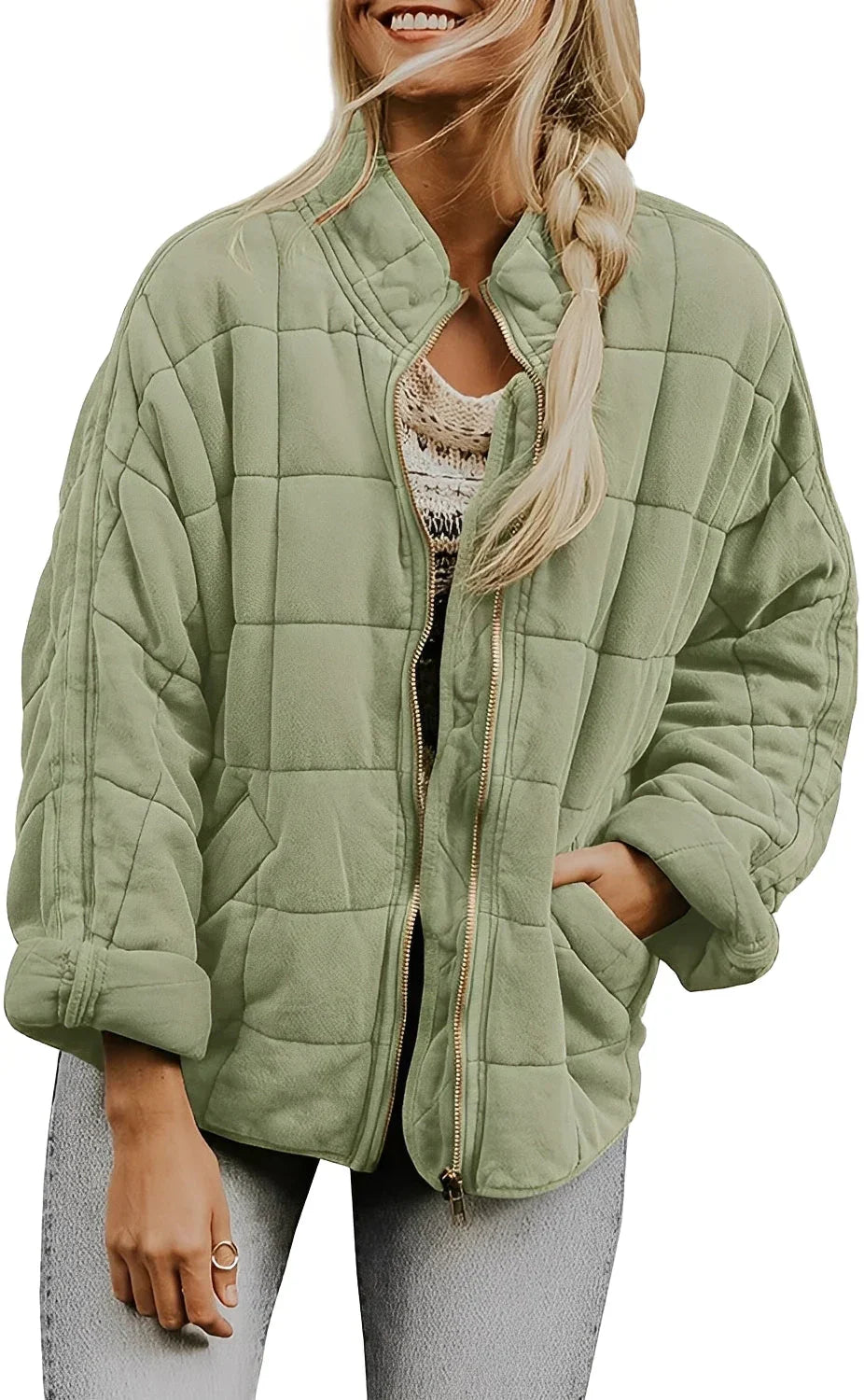 Dicke Oversize Damenjacke Großformat