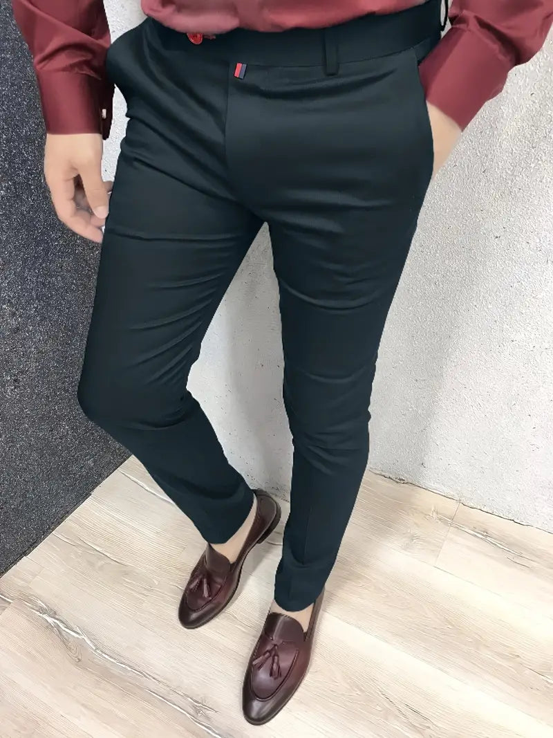 Schmale Anzughose Herren Elegant