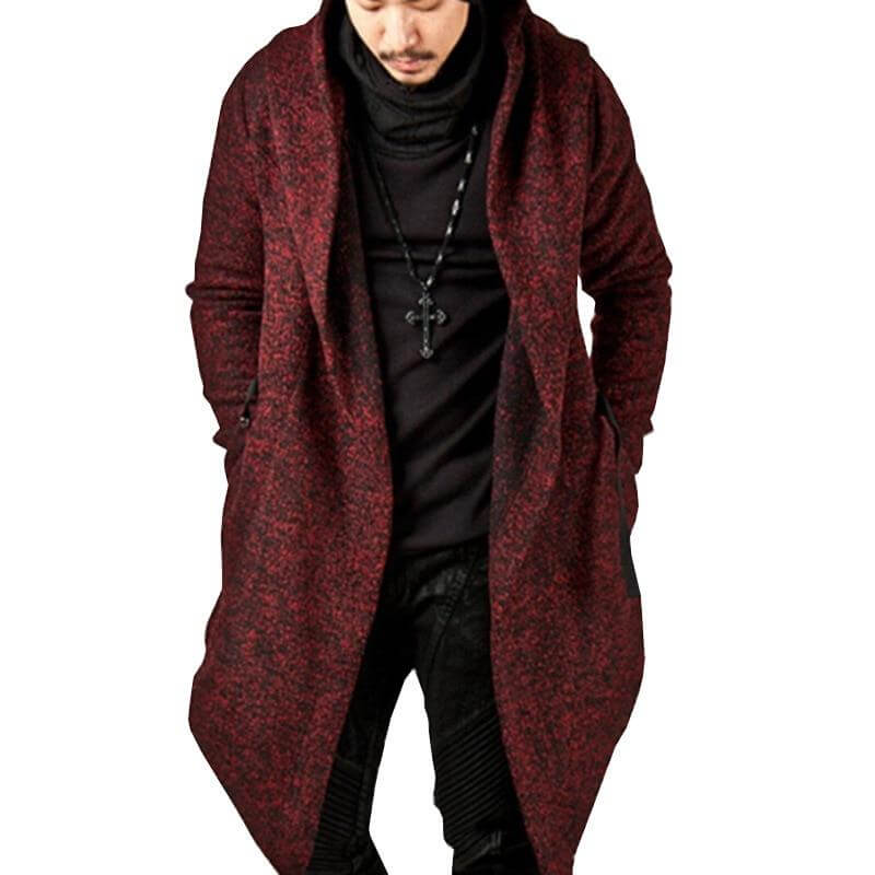 Herren Kapuzenjacke Unregelmäßiger Saum Trendy Style