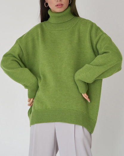 Weite Damenpullover Baumwolle Elegantes Design