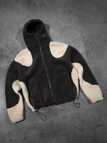 Bunte Oversized Hoodie Lange Ärmel Fleece - IdealeKleiden