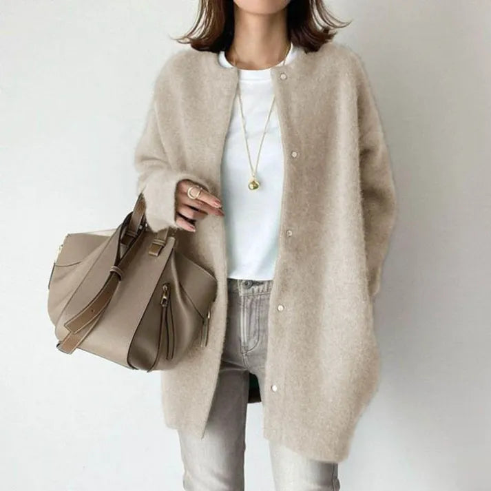 Warme Merinowolle Jacke Damen