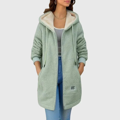Damen Fleecejacke Warm Elegant Winter