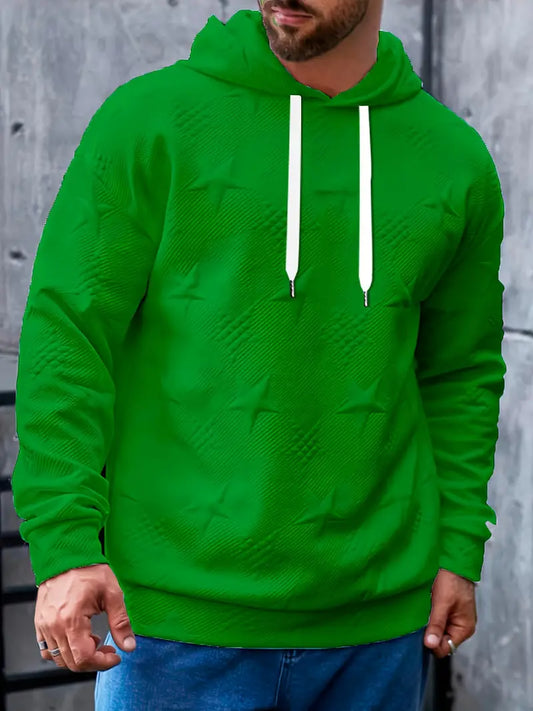 Herren Pullover Kapuze Sternenmuster Trendy - IdealeKleiden