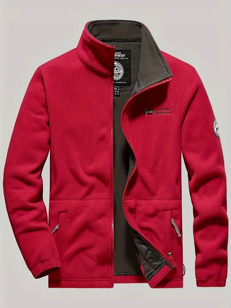 Herren Fleecejacke Lässig Outdoor - IdealeKleiden