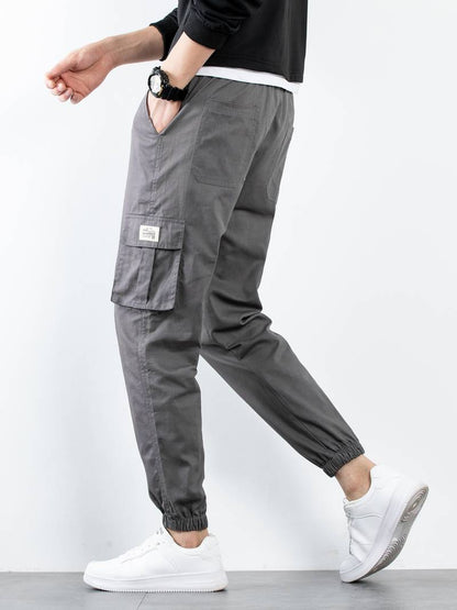 Herren Cargo Hose Bequem Vielfach Taschen