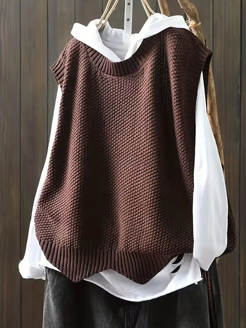 Mia – Damenpullover Rundhals Weich - IdealeKleiden