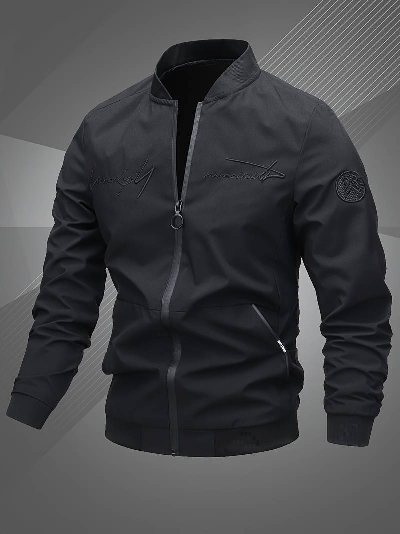 Freizeitjacke Herren Modern mit Stickerei