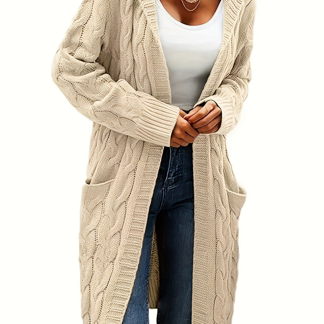 Kapuzenjacke Damen Lang Elegant