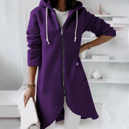 Damen Langjacke Kapuzenparka Modern