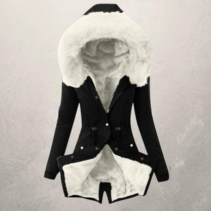 Winterparka Damen Gefüttert Kapuze
