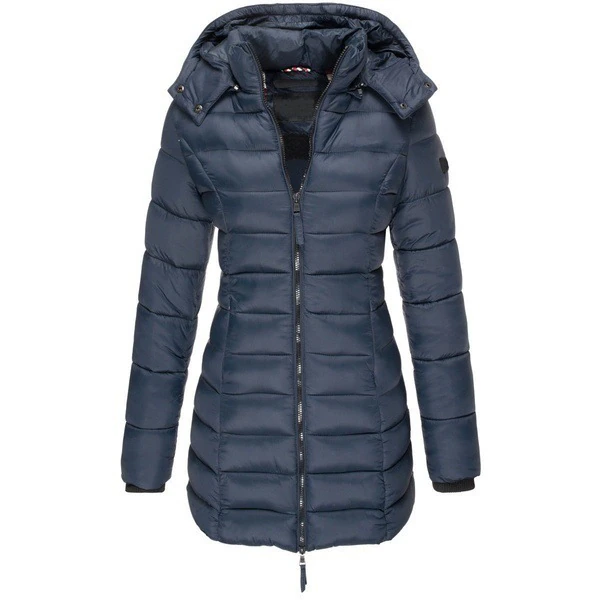 Winterjacke Damen Lang Kapuze Daunenfüllung