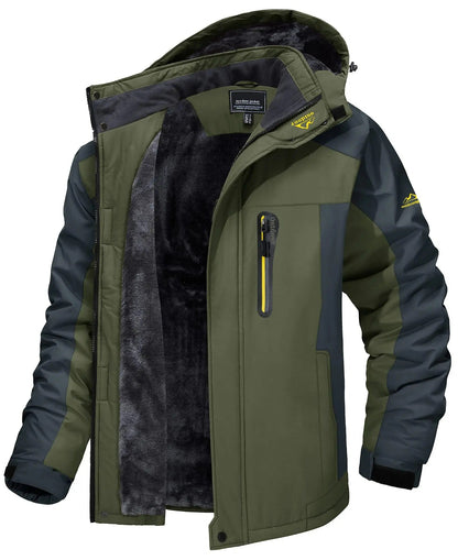 Wasserdichte Outdoor-Jacke mit Fleece-Innenfutter