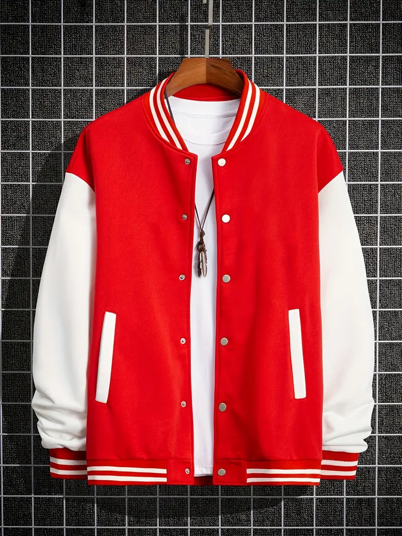 Liam – Moderner Baseball-Pullover Trendy - IdealeKleiden