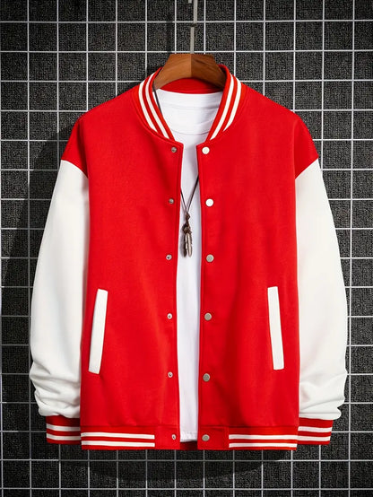 Liam – Moderner Baseball-Pullover Trendy - IdealeKleiden