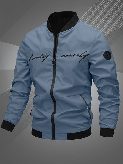 Freizeitjacke Herren Modern mit Stickerei