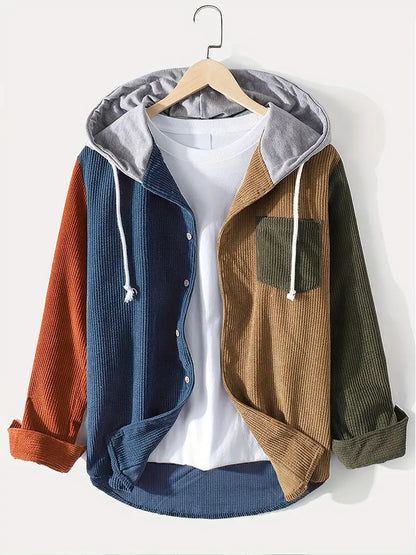 Kapuzenpullover Herren Farbenfroh Trendy Design
