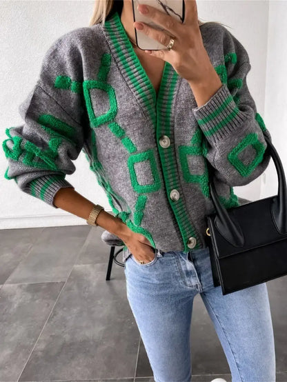Frühjacksche Strickjacke V-Ausschnitt Damen - IdealeKleiden