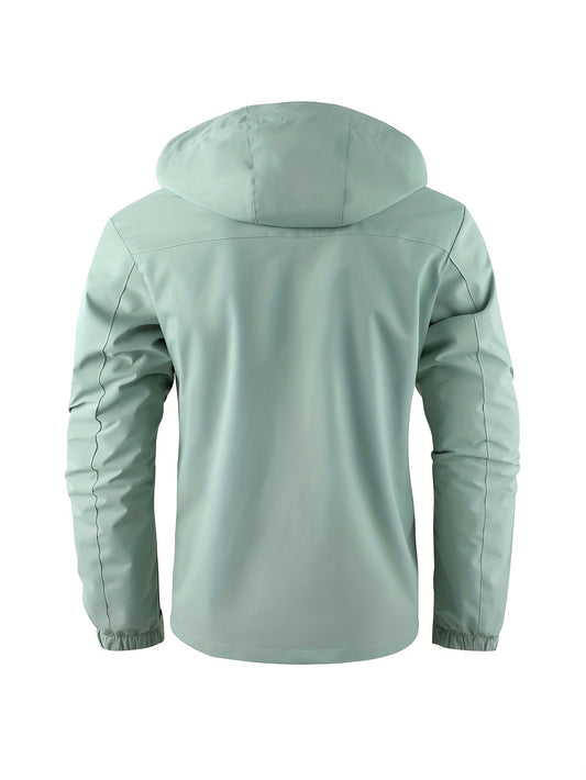 Praktische Herrenjacke Outdoor Kapuze - IdealeKleiden