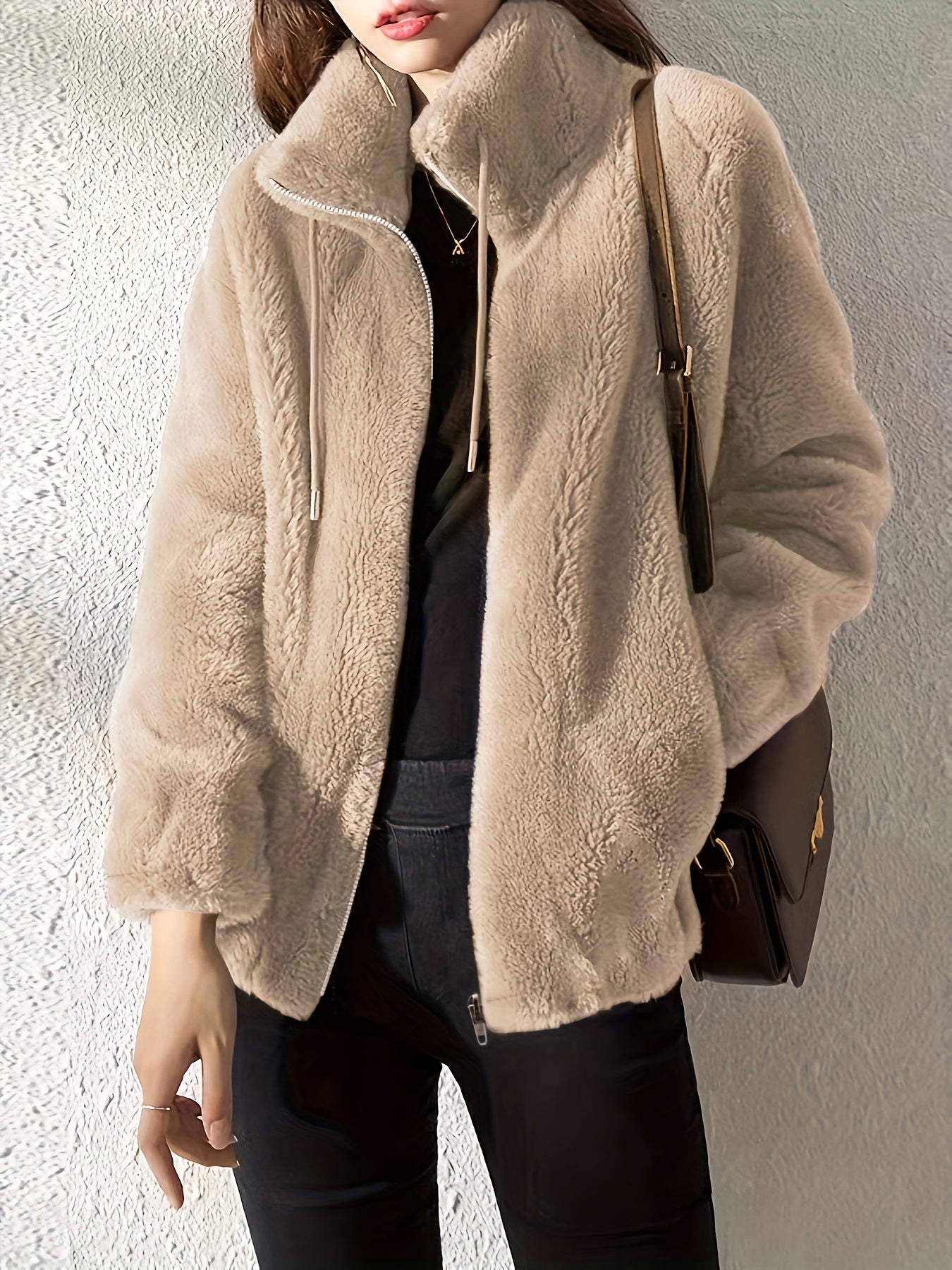 Praktische Zip-Up Jacke Damen