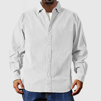 Vox | Elegantes Beige Cordhemd