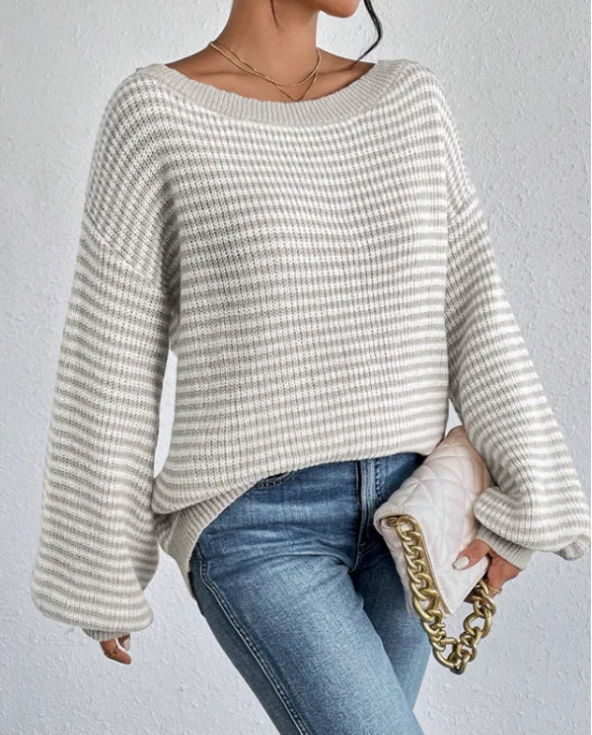 Herbstliche Pullover Grobstrick Damen - IdealeKleiden
