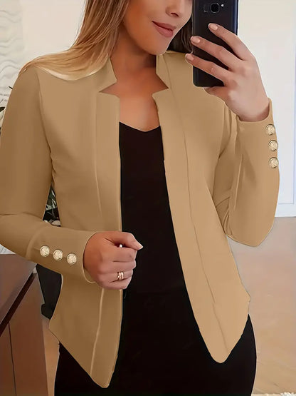 Frauen Blazer Langarm Offen Style Frühjahr