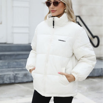 Winddichte Pufferjacke Baumwolle Warm