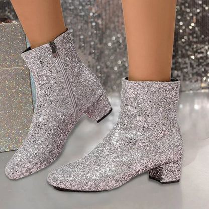 Stilvolle Ankle Boots Damen Blockheel