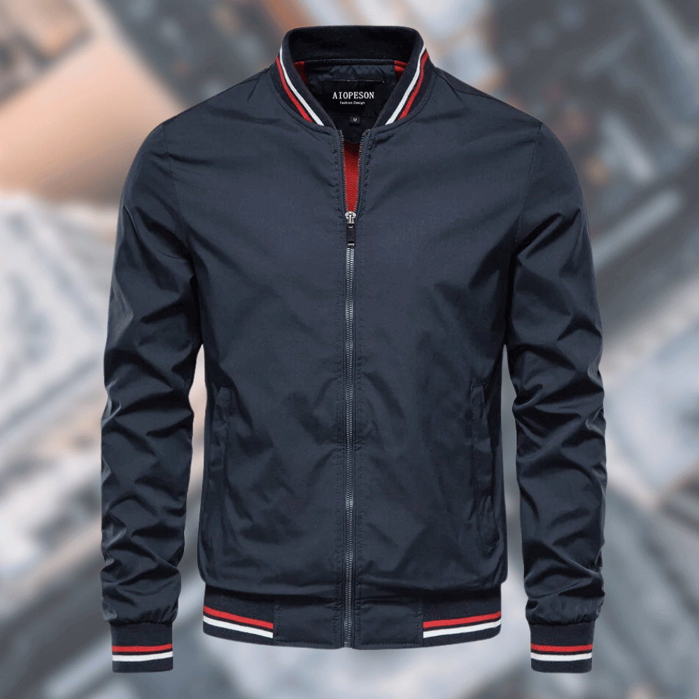 Stylische Bomberjacke Herren Modell - IdealeKleiden