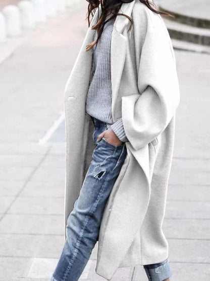 Damen Wintermantel Oversized Lang