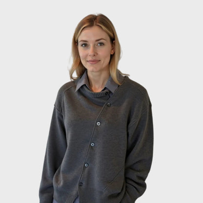 Bequeme Strickjacke mit Knöpfen Frauen