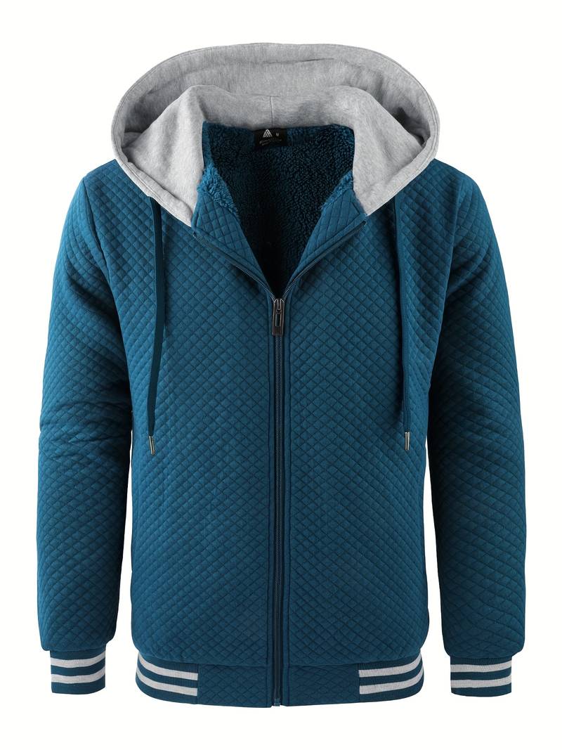 Herren Thermo Pullover Fleece Kapuze Warm