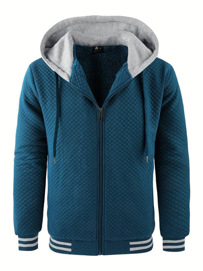 Herren Thermo Pullover Fleece Kapuze Warm