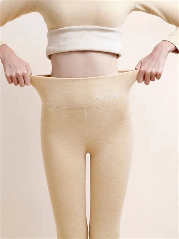 Damen Winterhose Fleece - Warme Leggings Figurbetont
