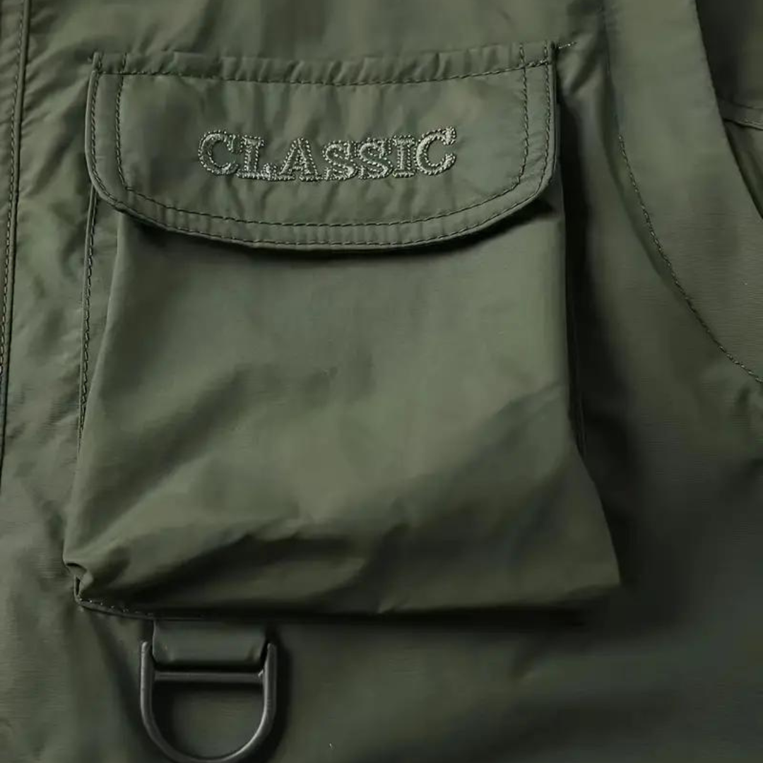 Herren Regenjacke Wasserdicht mit Abnehmbarer Kapuze - IdealeKleiden