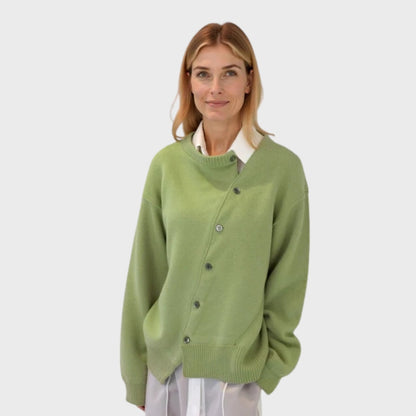 Bequeme Strickjacke mit Knöpfen Frauen
