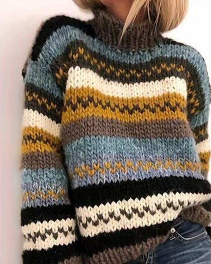 Eleganter Pullover Damen Stilvoll - IdealeKleiden